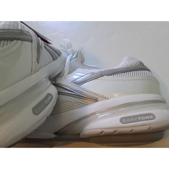 NWT Reebok White & Gray Easytone Athleisure Sneakers Size USA Size 6.5 - Picture 14 of 17